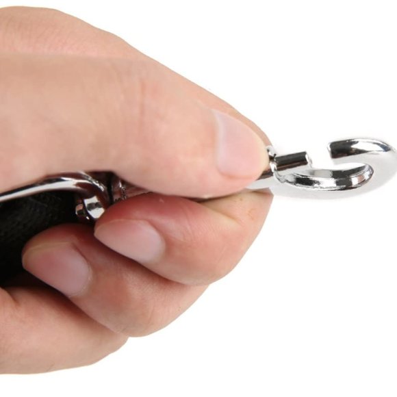 Black Nylon Dog Leash with swivel Clasp - Picture 2 of 3